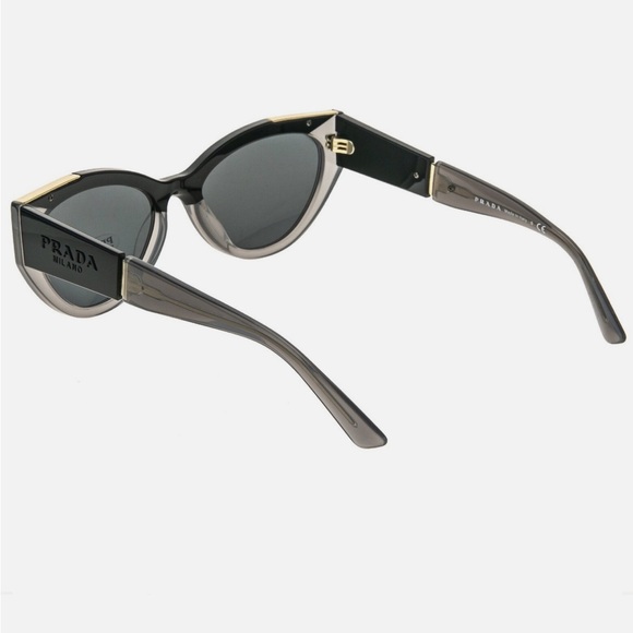 Prada Black and Gray Cat-Eye Sunglasses with Gradient Design (NIB) - Picture 5 of 9